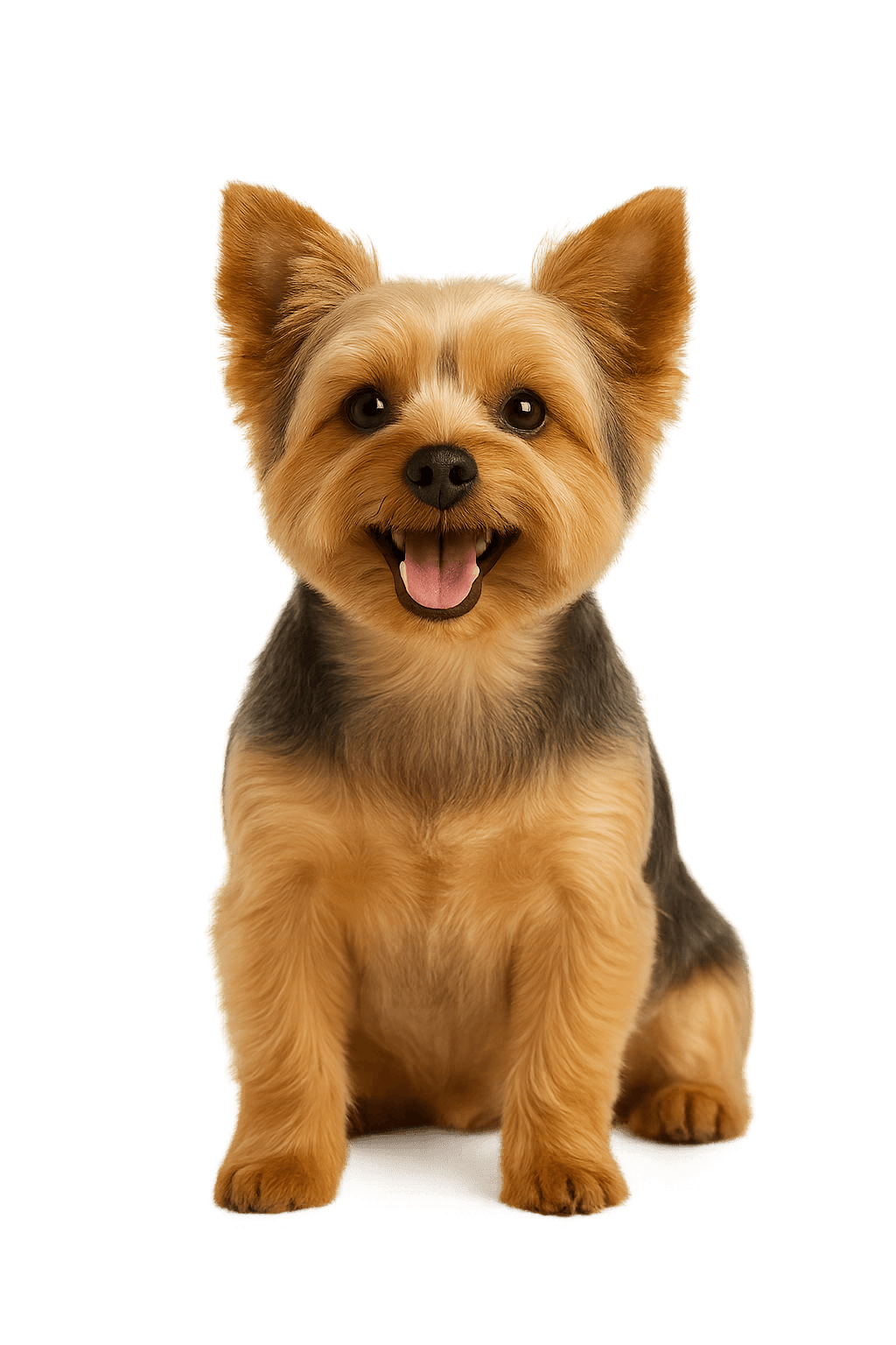 Happy freshly groomed dog